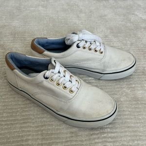 Tommy Hilfiger Sneakers Size 7 US Cream Textile